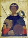 Russia: A Russian Orthodox icon of St. Demetrios the Great Martyr and Myrrh-streamer